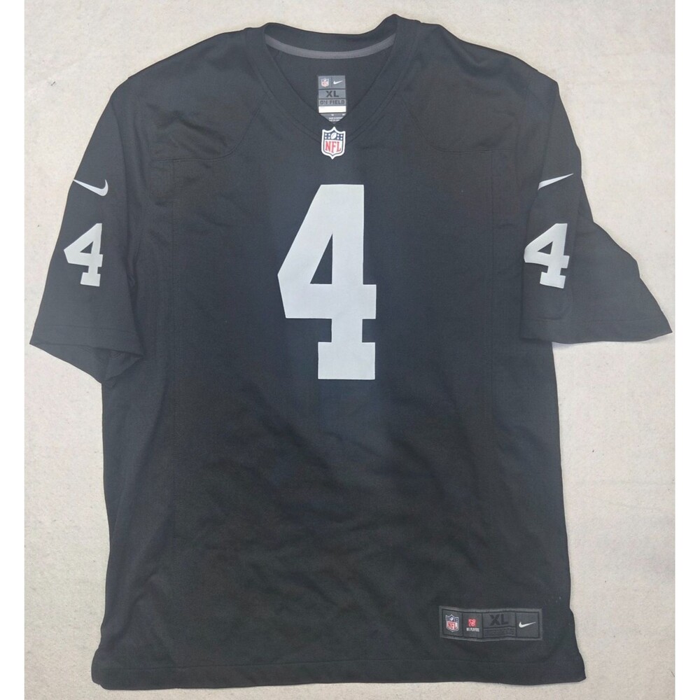 Nike Derek Carr #4 Las Vegas Raiders NFL On Field Jersey Men's XL Black